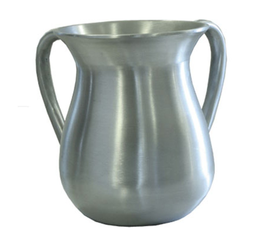 Yair Emanuel Anodized Aluminum Classic Netilat Yadayim Wash Cup - Silver