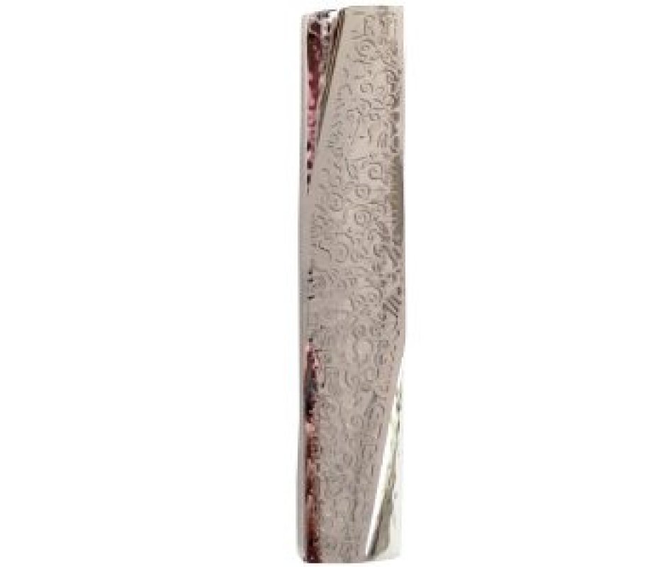 Yair Emanuel Mezuzah Case, Geometric Style and Pomegranates - Choice of Colors