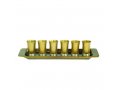 Yair Emanuel Six Anodized Aluminum Kiddush Cups and Tray  Metallic Colors