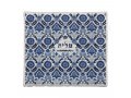 Yair Emanuel Tallit Kippah and Bag Set, Floral Geometric Design  Blue